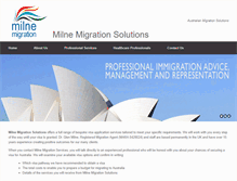 Tablet Screenshot of milnemigration.com